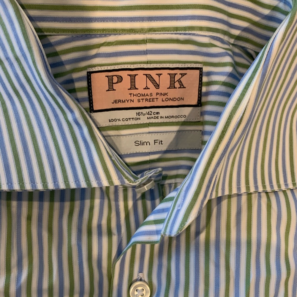 Thomas Pink Slim Fit Dress Shirt
